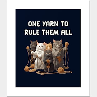 One yarn to rule them all - Cats fellowship Posters and Art